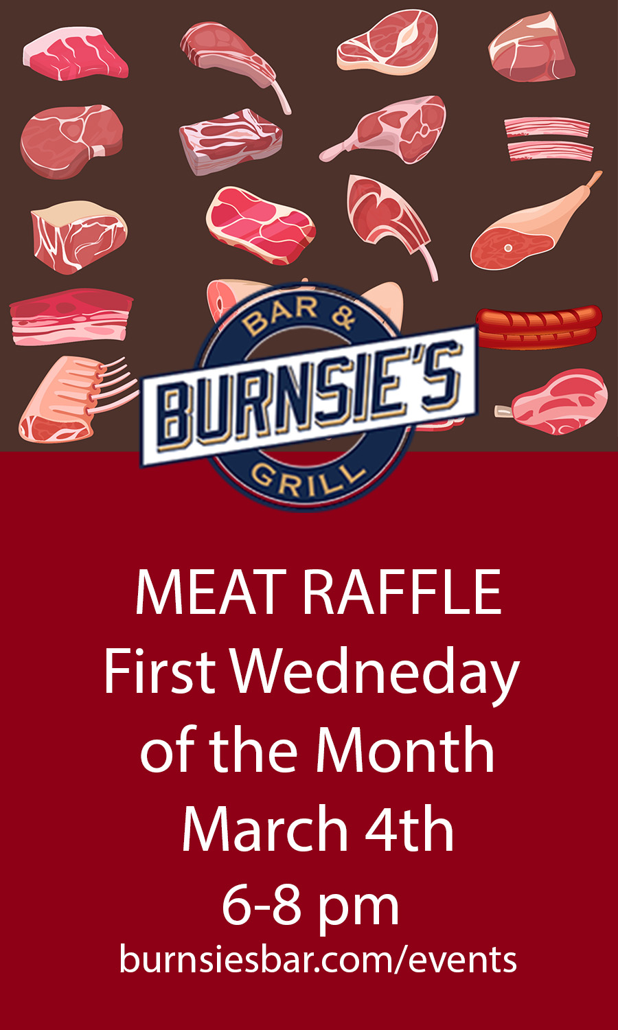 West Allis Meat Raffle Burnsie's Bar and Grill