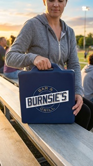 No need to sit on a cold wet seat. Drink up buttercup!